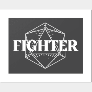 D20 Fighter Class Symbol Print Posters and Art